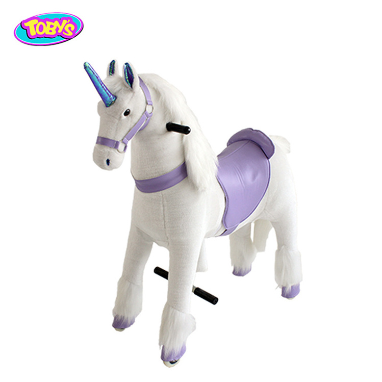 Riding Horse Toy Kids Ride On Unicorn Toy Free of  Power charging Feet driving