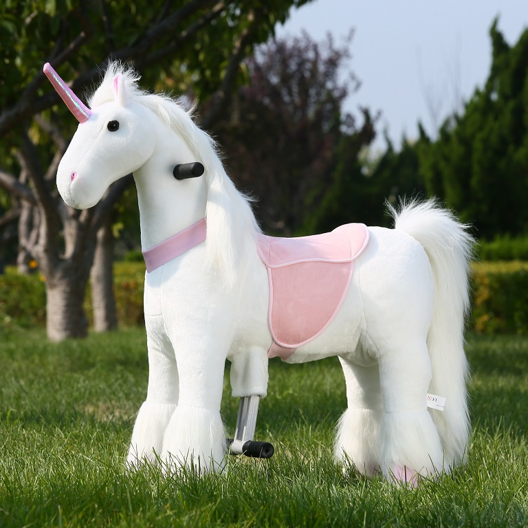 Ride On Unicorn Mechanical Plush Unicorn Toys Running Horse Toy