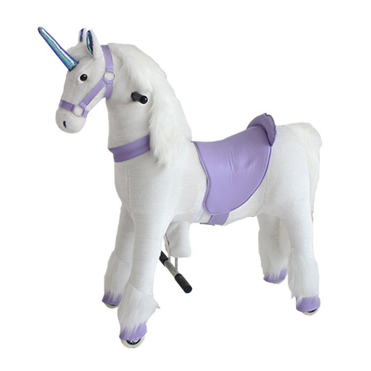 Riding Horse Toy Kids Ride On Unicorn Toy Free of  Power charging Feet driving