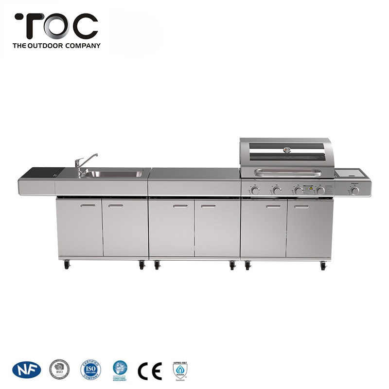 Garden Designed Stainless Steel Custom Gas Grill BBQ Machine Outdoor Kitchen