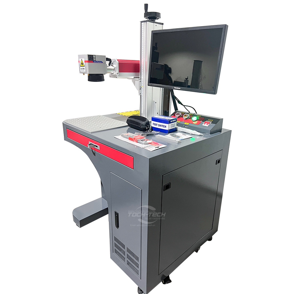 100W Fiber Laser Marking Engraving And Cutting Machine Price On Metal Jewelry Plastic