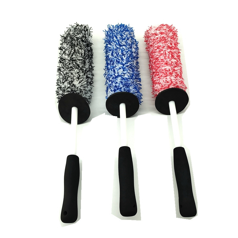 ultra soft car wheel detail cleaning kit brushes auto tire wash detailing carwash tyre brushes set with long handle for cars