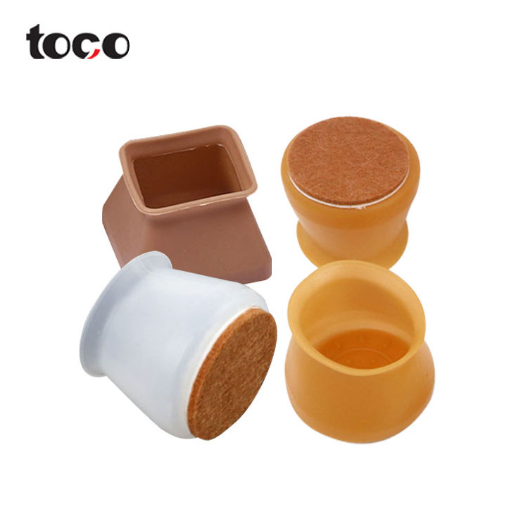 TOCO silicone Furniture Feet Pads Wood Floor Protectors non slip chair feet covers