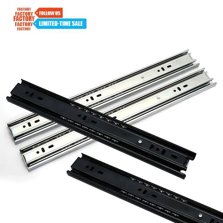 Toco Roller Best Aluminum Heavy Duty Dresser Ball Bearing Locking Track  Cabinet Drawer Slides Rails Soft Close