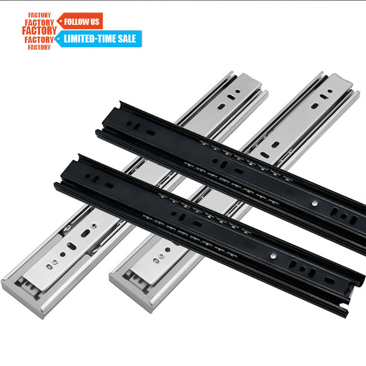 Toco Roller Best Aluminum Heavy Duty Dresser Ball Bearing Locking Track  Cabinet Drawer Slides Rails Soft Close