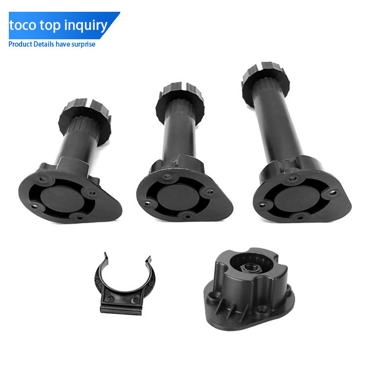 toco furniture fittings ABS/PP kitchen legs plastic adjustable leveling furniture feet