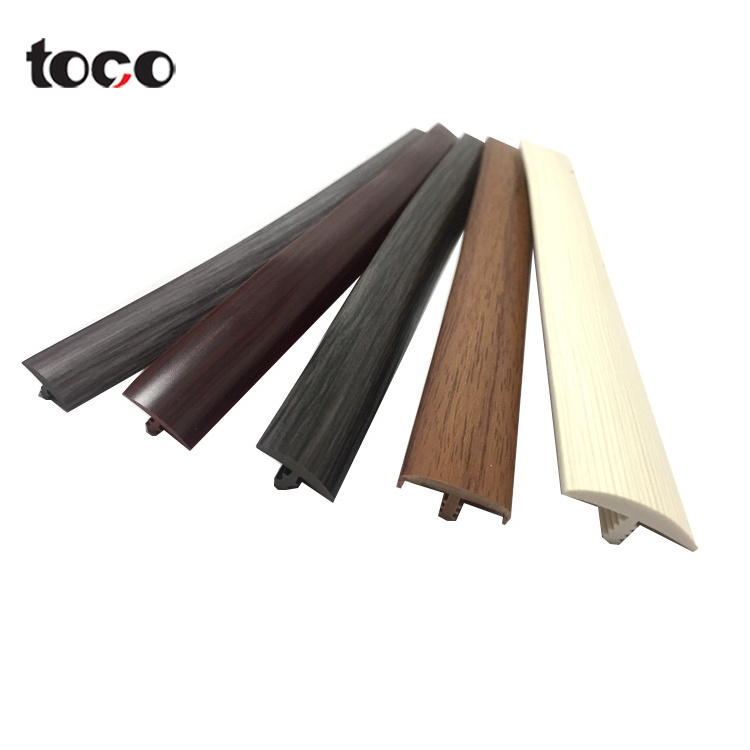 Toco PVC Plastic T shape edge banding/strip/belt /trim for home furniture