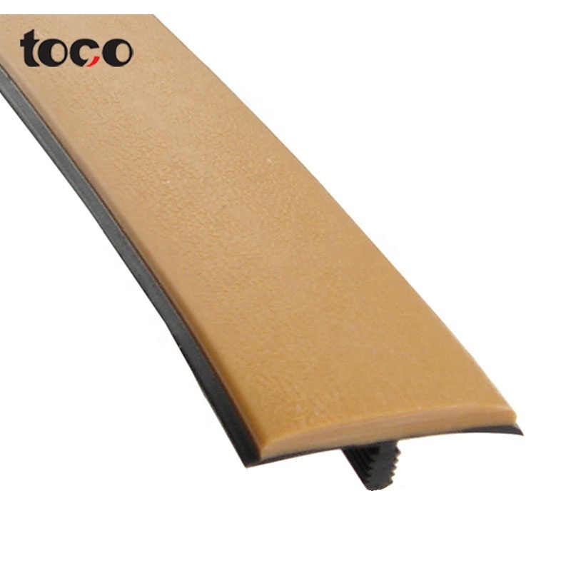 Flexible rubber plastic t shaped edge trim for table