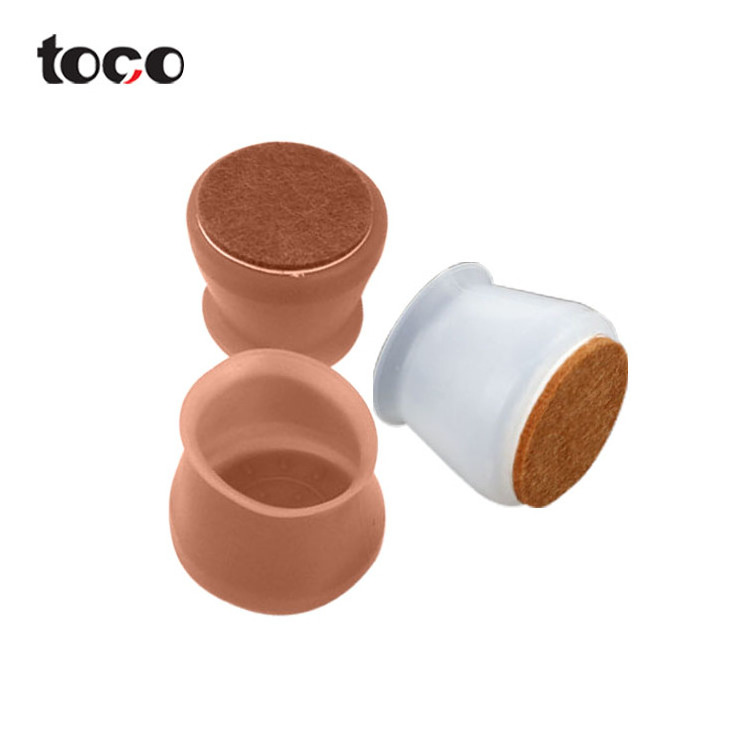 TOCO silicone Furniture Feet Pads Wood Floor Protectors non slip chair feet covers