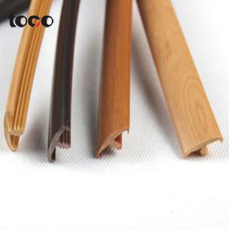 Cabinet/table /furniture / pvc flexible rubber t molding edging trim/decors  shape Extrusion Profile