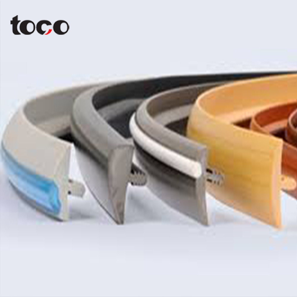 Toco PVC Plastic T shape edge banding/strip/belt /trim for home furniture