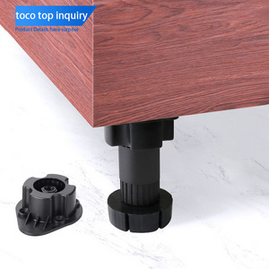 toco furniture fittings ABS/PP kitchen legs plastic adjustable leveling furniture feet