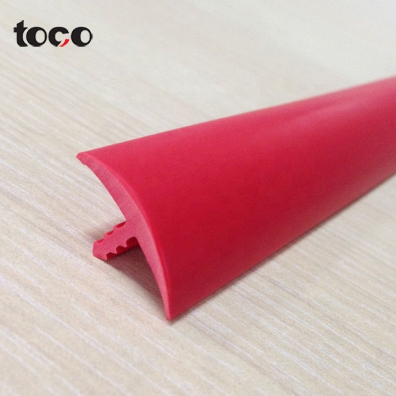 Flexible rubber plastic t shaped edge trim for table