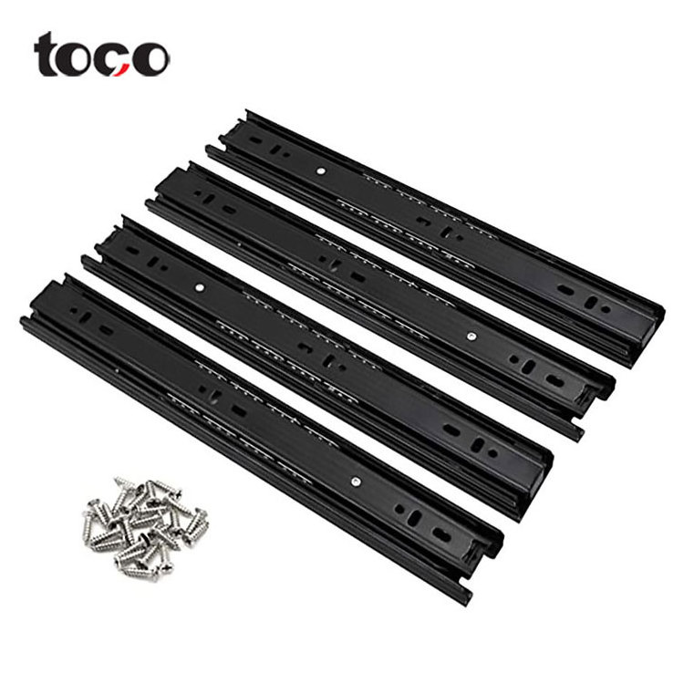 toco Soft Close Drawer Slide Furniture Cabinet Drawer Slides Rail Push To Open Drawer Furniture Accessories Hardware