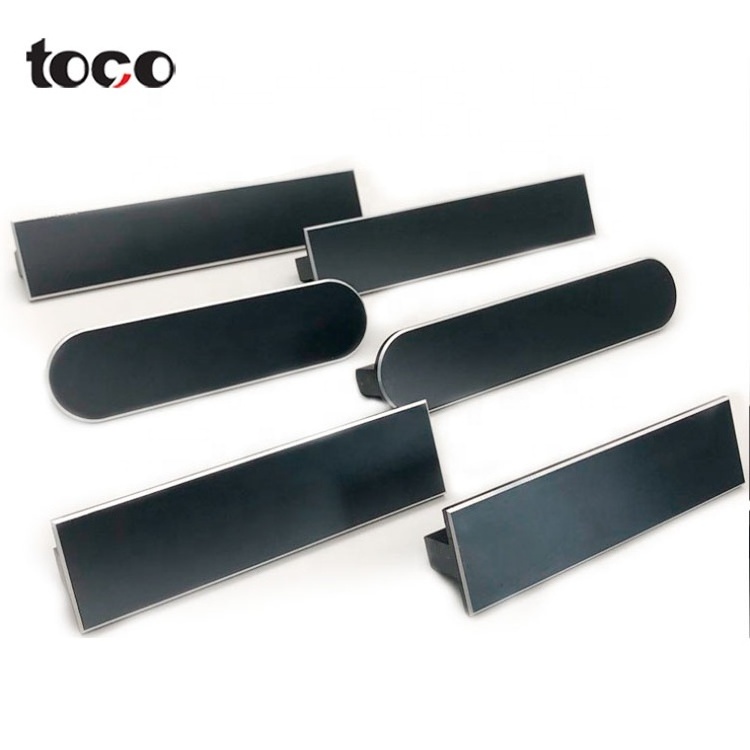 Toco Factory Exclusive Hardware Fashion Shake Handshandle Flat Black Cabinet Flush Aluminum Pulls Handles Roses Exterior Door