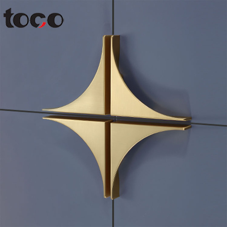 toco Popular Gold Cabinet Wardrobe Bedroom Drawer Dresser Furniture Pulls Handles