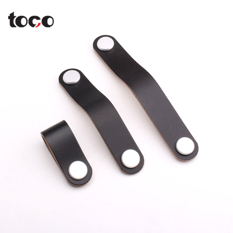 toco Cupboard Wardrobe Furniture Hardware Cabinet Door Leather Handle Contemporary Bedroom Drawer Interior Door Knob Pull Handle