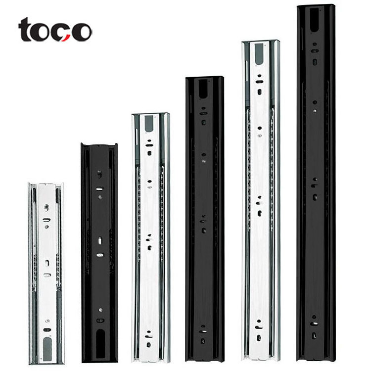 toco Soft Close Drawer Slide Furniture Cabinet Drawer Slides Rail Push To Open Drawer Furniture Accessories Hardware