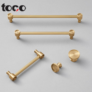 toco Popular Gold Cabinet Wardrobe Bedroom Drawer Dresser Furniture Pulls Handles