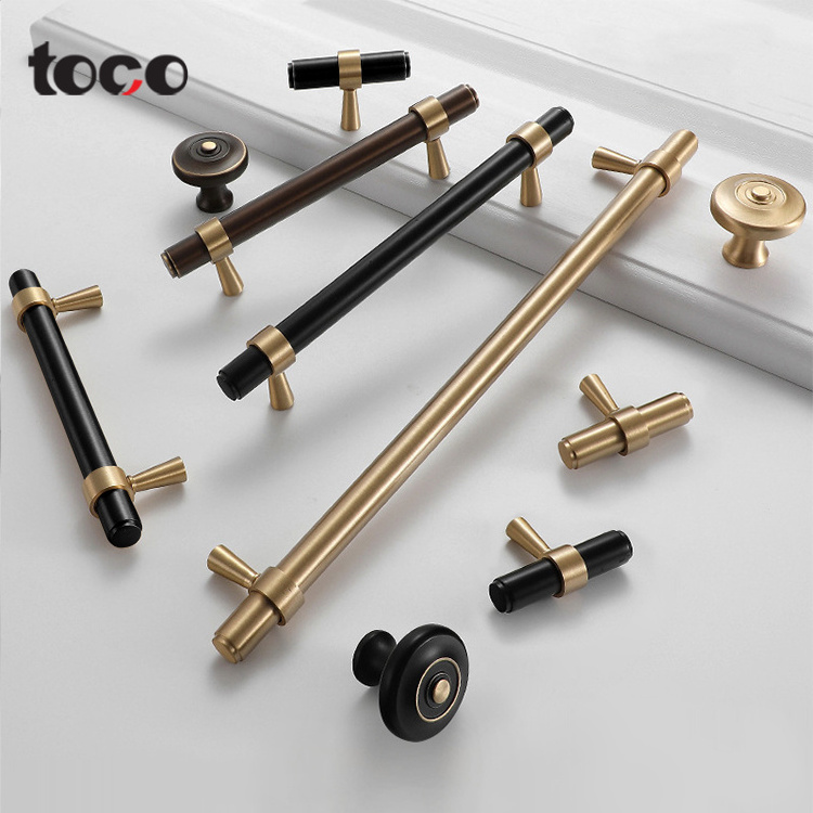 toco modern furniture kitchen handles door cabinet drawer t bar flush pull handle cabinet round flush brass handle