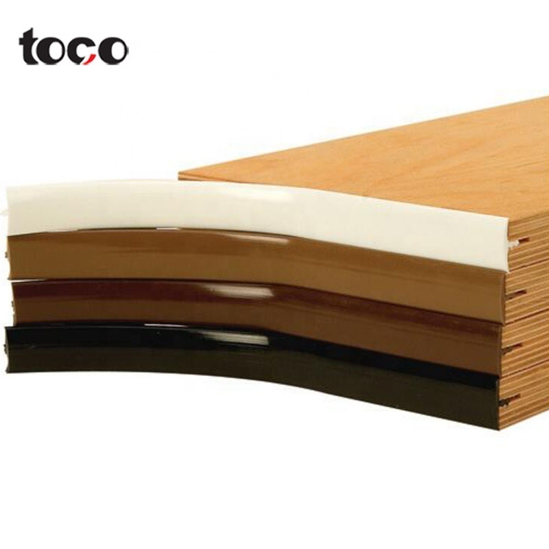 Cabinet/table /furniture / pvc flexible rubber t molding edging trim/decors  shape Extrusion Profile