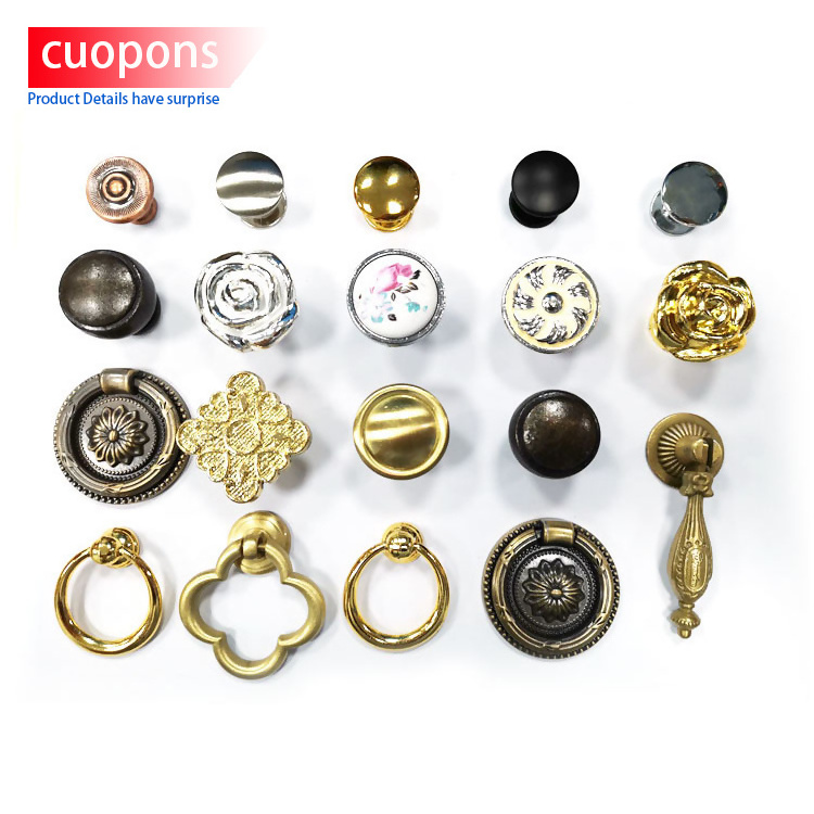 toco alloy zinc round drawer knobs antique brass cabinet knob accessory cabinet drawer pull handle brass knobs