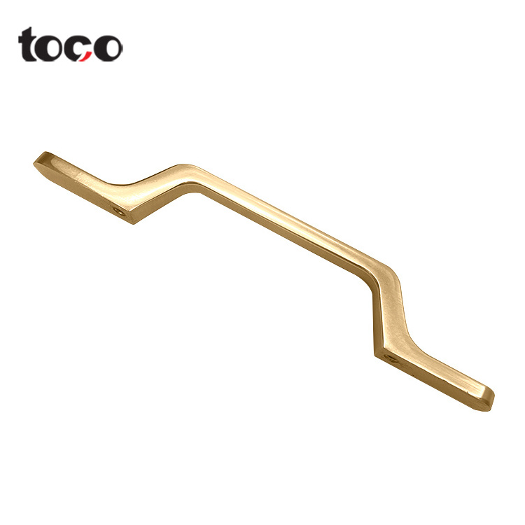 TOCO Door handles furniture cabinet hardware drawer kitchen aluminium brass doors pulls brushed knurled knobs