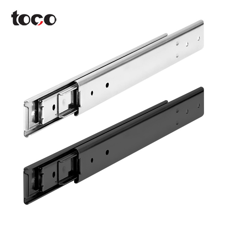 Toco heavy duty roller bearing drawer slides metal drawer guide rails telescopic slides linear rails