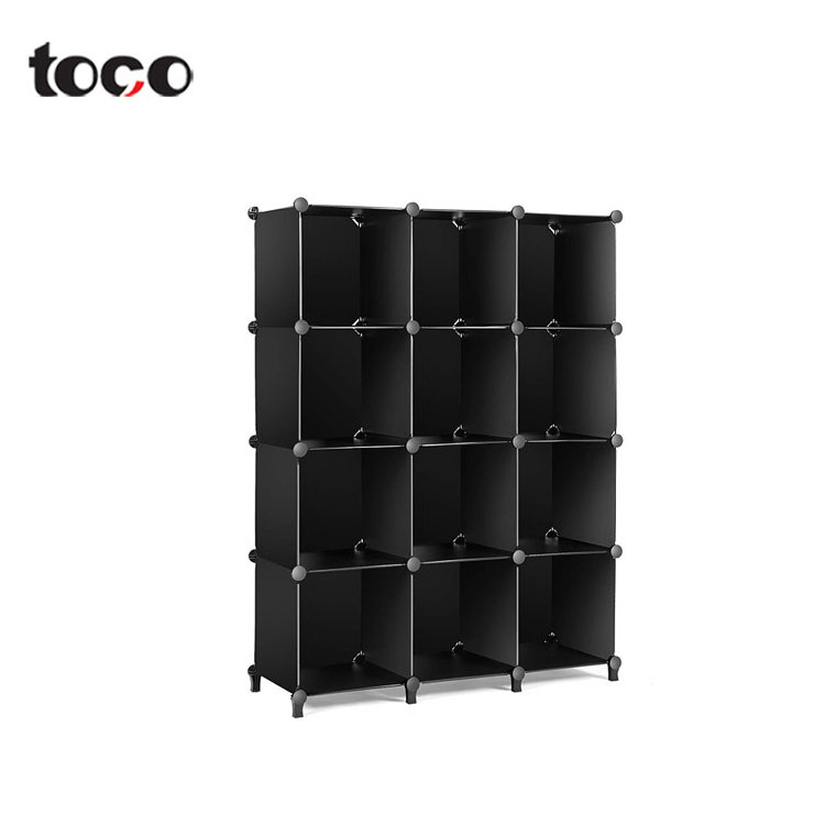 toco Bedroom wardrobe colour modern foldable simple plastic wardrobe cabinet