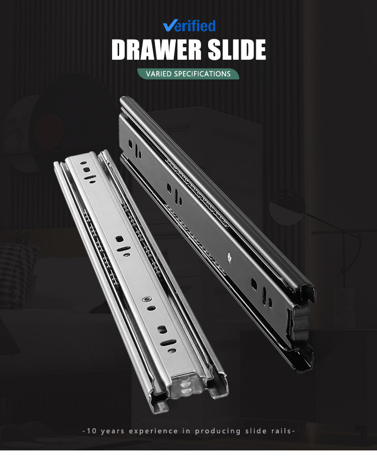 Toco Telescopic Channel Drawer Slides Bottom Mounted Ball Bearing Drawer Slide For Cabinet heavy duty