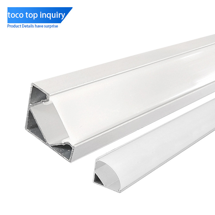 TOCO black Extrusion Aluminium Profile Led Strip Light Aluminium Profile For Ceiling Light Bar Lighting