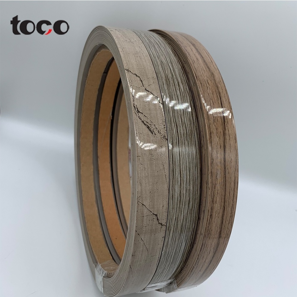 TOCO Manufacturer Tape Edgebanding Mdf High Gloss Pvc Edge Banding For Furniture