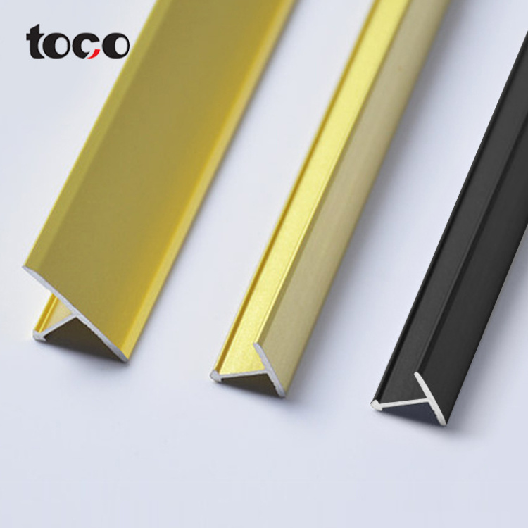 TOCO wood grain plastic t moulding,vinyl t-mold edge banding,t-shaped tile edging trim