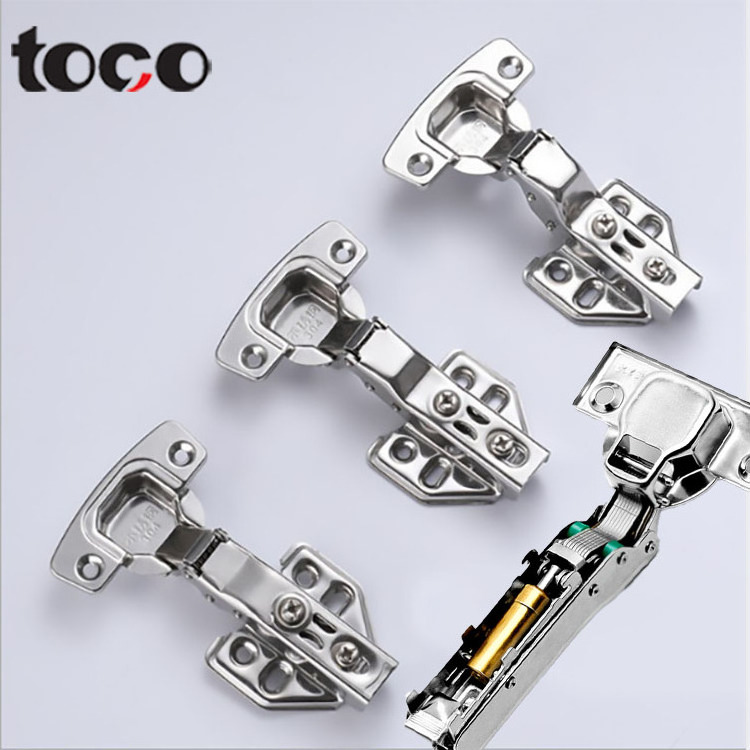 TOCO 30 degree 270 degree soft close hinge  35mm cup 201 ss 304 ss cabinet hinge 3d auto adjustable gate hydraulic hinge