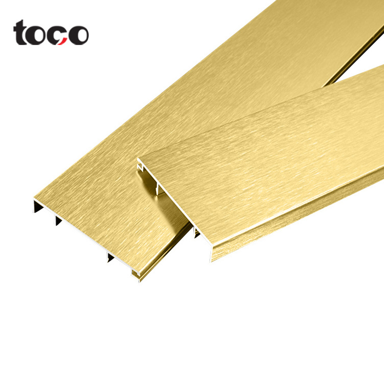 TOCO laminate skirting board cover invisible hospital floor skirting board hotel homogeneus vinyl skirting board 2mm