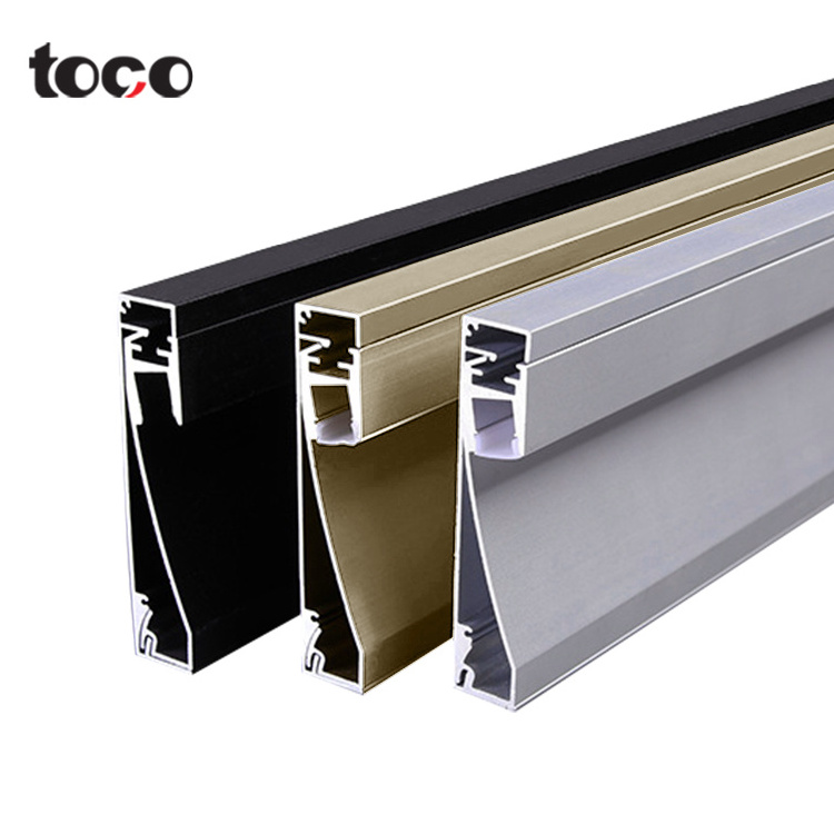 TOCO Aluminium Accessories Baseboard Wall Flooring LED Skirting Board aluminum led baseboard lighting skirting