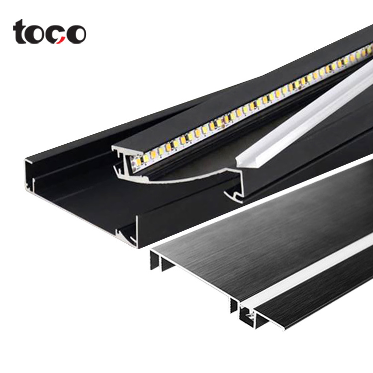 TOCO Aluminium Baseboard Profile Decorative Wall Skirting Protector Skirting Board Accessories led skirting