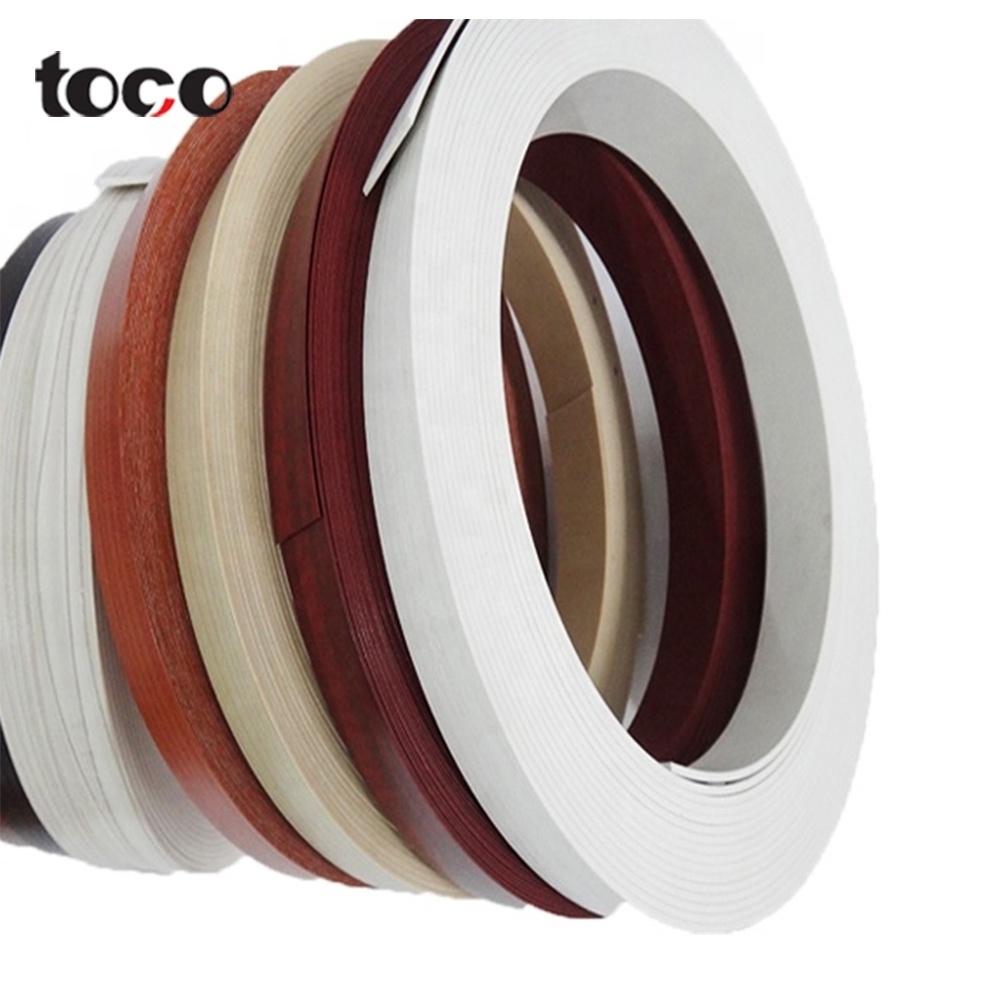 Toco uv board thin spark solid silver color shelf rubber wood furniture round table pvc mdf edge banding tape