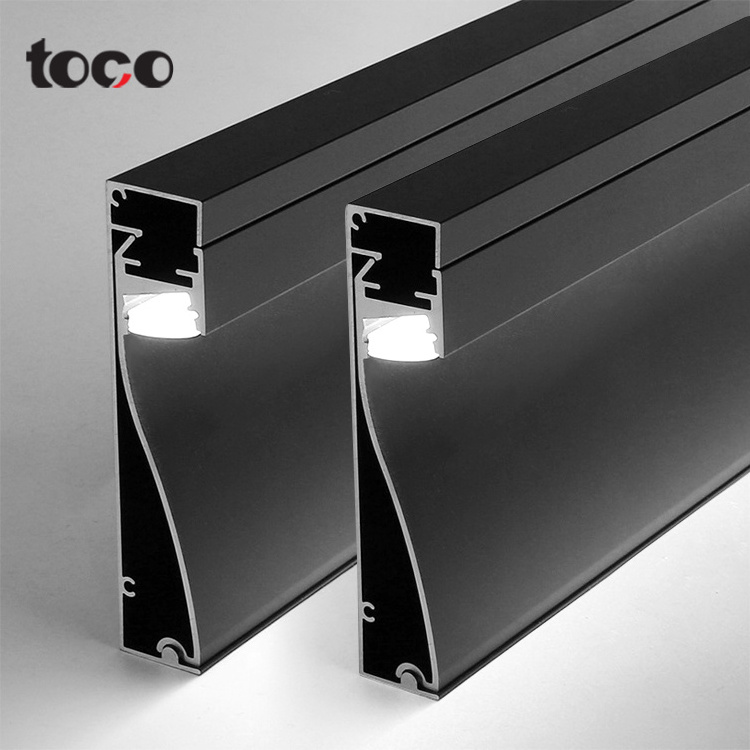 TOCO Aluminium Baseboard Profile Decorative Wall Skirting Protector Skirting Board Accessories led skirting