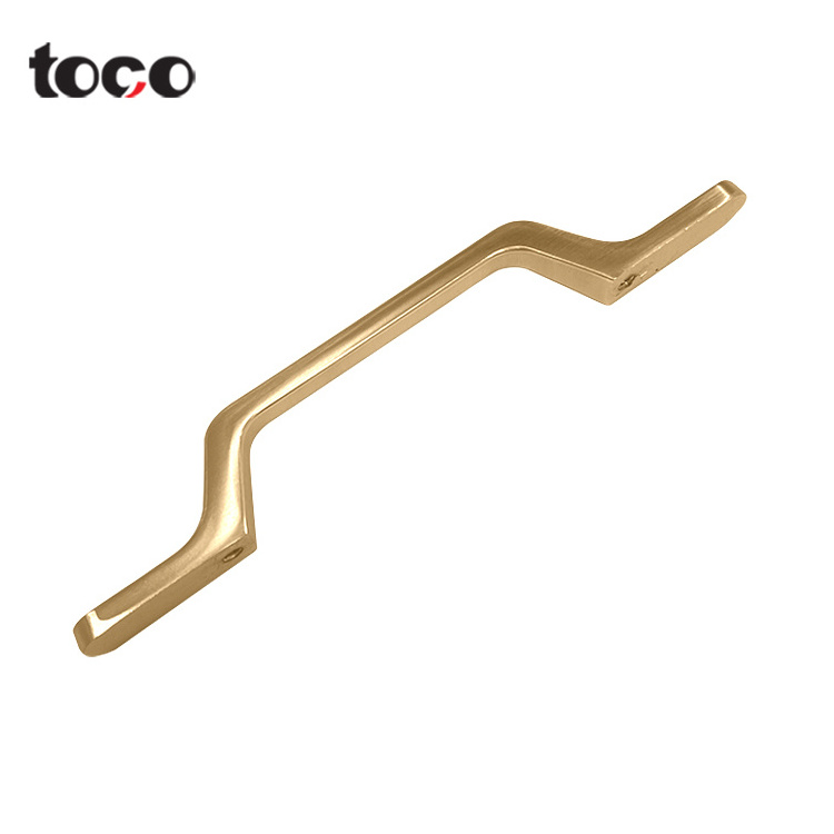 TOCO wood Gold Cabinet Handles Solid Drawer Knobs Kitchen Cupboard Door Pulls Furniture Handle Cabinet Hardware