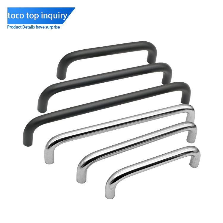 Toco New Modern Cabinet Furniture Large Wardrobe Pull Handles Stainless Steel Kitchen Bedroom Long Nordic Brass Furniture Handle