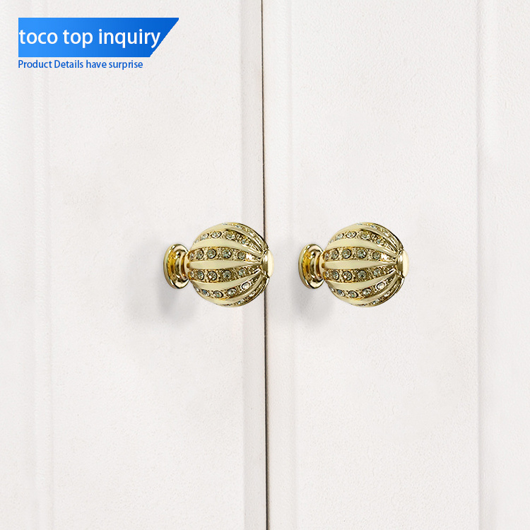 TOCO cabinet aluminum brushed gold cabinet handle bras moon handle black knurled lever handle furniture knobs