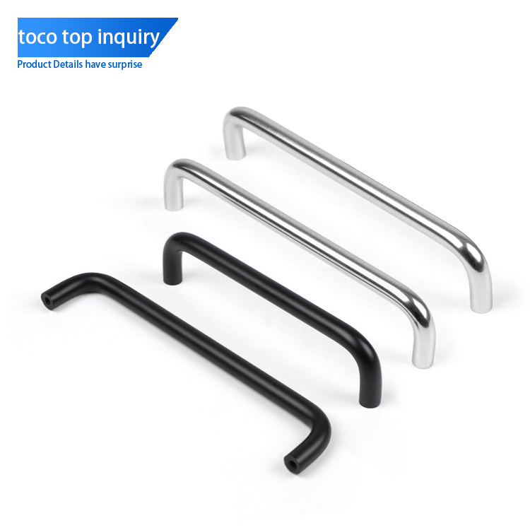 Toco New Modern Cabinet Furniture Large Wardrobe Pull Handles Stainless Steel Kitchen Bedroom Long Nordic Brass Furniture Handle