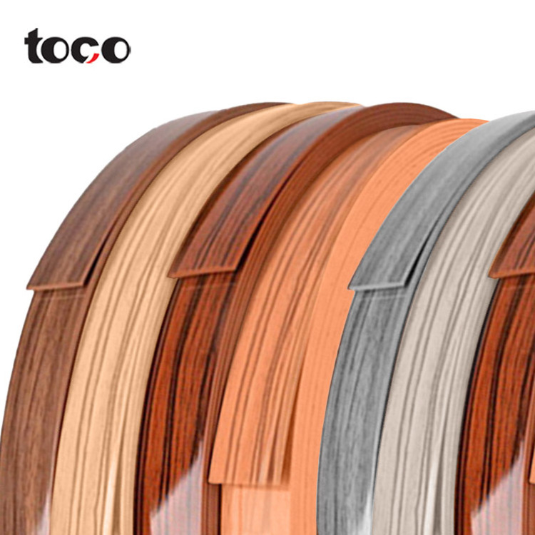 Toco Pvc acrylic plastic Gold silver Veneer Edges Banding For Table desk Furniture Accessories Edge Banding Tape