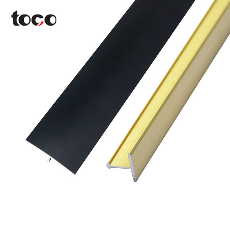 TOCO wood grain plastic t moulding,vinyl t-mold edge banding,t-shaped tile edging trim