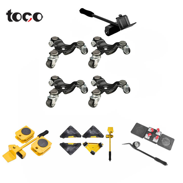 TOCO Hot sells 5 in 1 Moving Heavy Object Handling Tool Floor Safe heavy Furniture Rollers Move Tools