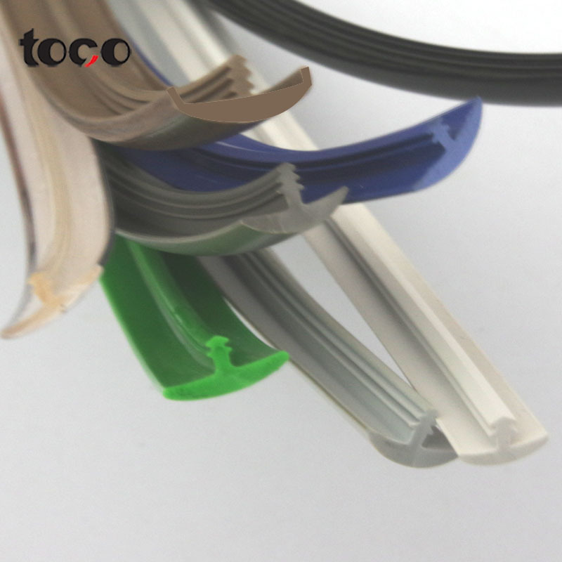 TOCO Plastic Strips Trim Edging Mdf Shaped Pvc T Profile T Molding Profile