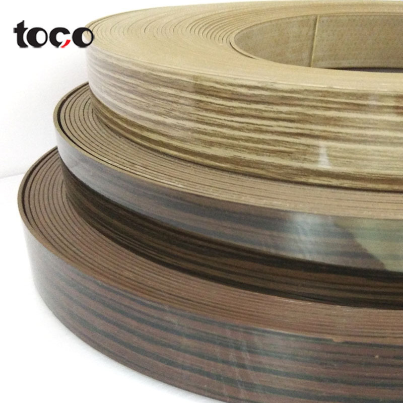 Toco 3m 8801 abs plastic white aluminum furniture cabinet shelf china biesse make parts through edge banding strip sealing tape