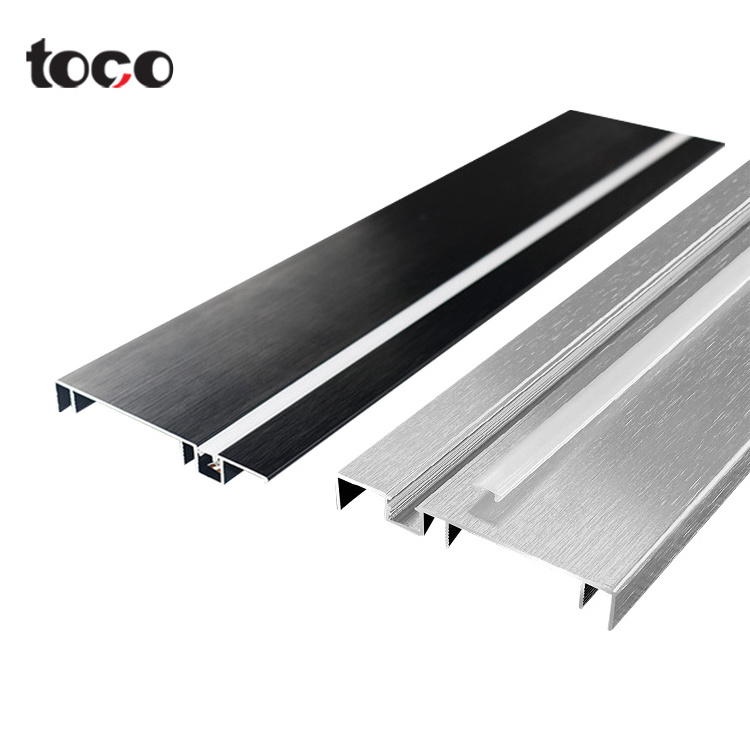 TOCO Aluminium Baseboard Profile Decorative Wall Skirting Protector Skirting Board Accessories led skirting