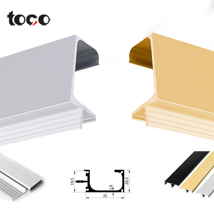 toco Edge Handle Furniture Door Schlage Cabinets Aluminium Profile G Decor Drawer Pulls And Knobs